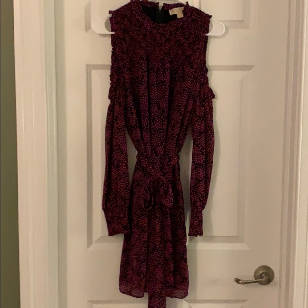 Michael Kors cold shoulder dress